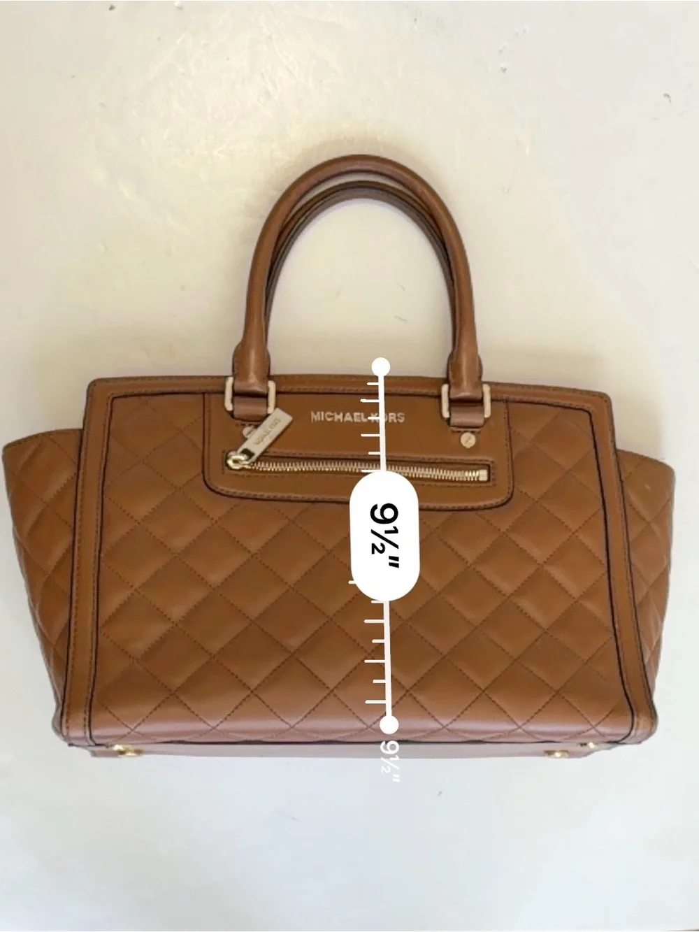 MICHAEL Michael Kors Brown Quilted Leather Selma Satchel